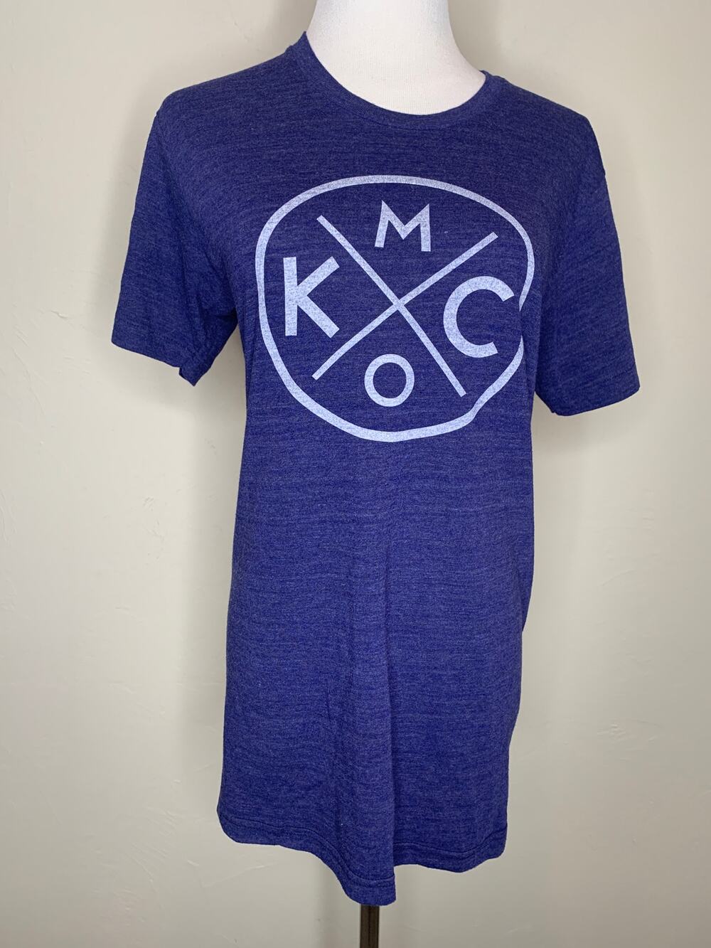 Bunker Blue KCMO Graphic Tee T Shirt City Pride Sz Small Kansas City